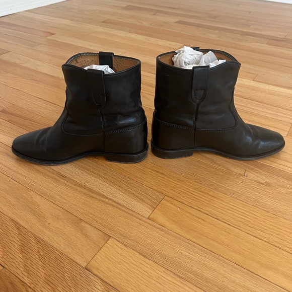 Isabel Marant Black Leather Clueter Bootie - Picture 3 of 7